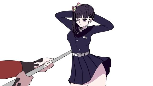 Shinobu Zero Two Dodging Meme