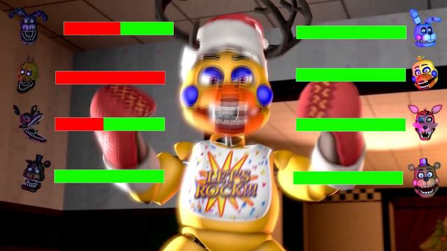[SFM FNaF] Nightmare VR Vs Christmas WITH Healthbars