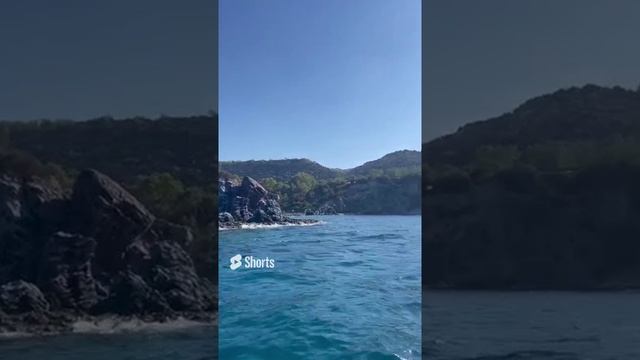 Море, вид с яхты, Кипр, Средиземное море