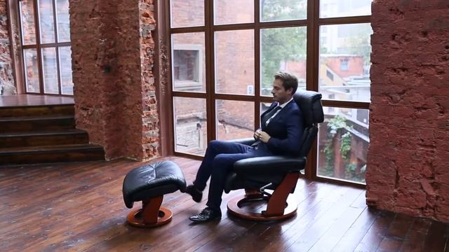 Кожаное кресло реклайнер Relax Piabora смотреть онлайн