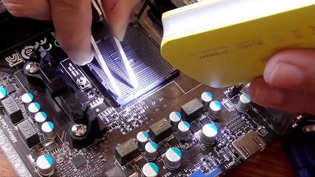 Чем заменить оторванную ногу у процесора. смотреть онлайн