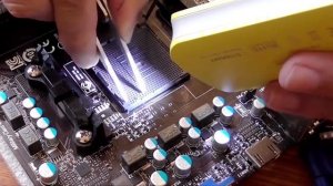 Чем заменить оторванную ногу у процесора.