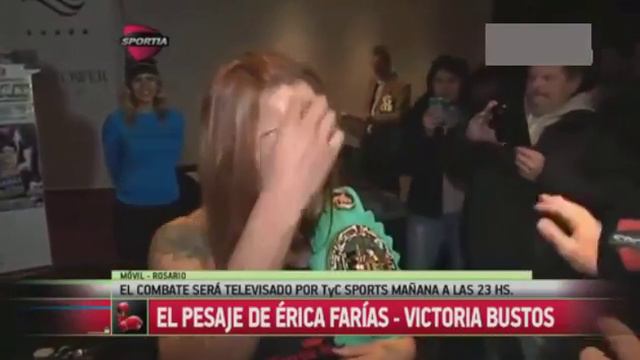 Erica Farias vs Victoria Bustos Pesaje Weight Revancha Argentina 2016 LpGodwin Donald смотреть онлайн