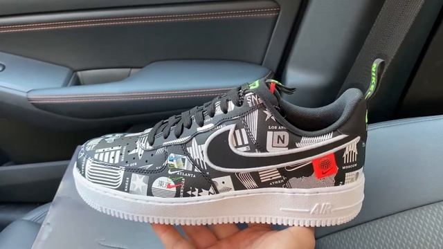 Nike Air Force 1 '07 LX Worldwide Pack Black shoes смотреть онлайн