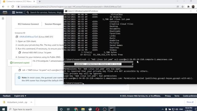 AWS EC2 | connect SSH on Windows 10 - Unprotected Private Key Error and Solution GUI (RU) смотреть онлайн