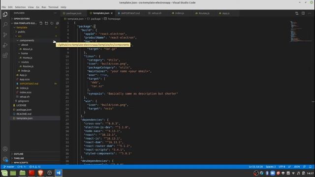 React Template for Electron.js смотреть онлайн
