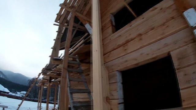 Дом, баня из лафета. Красноярск. ч.2 смотреть онлайн