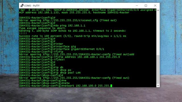 Configure internet on cisco router | Configure Cisco Router for internet Step by Step (DHCP, NAT) смотреть онлайн