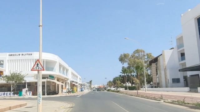 Ayia Napa Cyprus, Hotels, Restaurants, Landa Beach And Strip Drive.