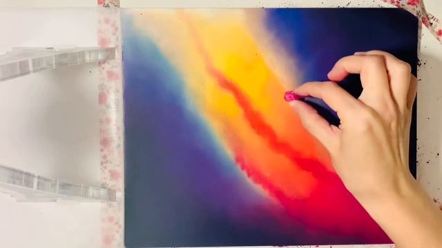 КАК НАРИСОВАТЬ КОСМОС ПАСТЕЛЬЮ (How to draw starry night sky). Пастель для начинающих. Звёздное неб смотреть онлайн