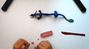 Как слепить лесного Дракона из пластилина. Мастер-класс для детей