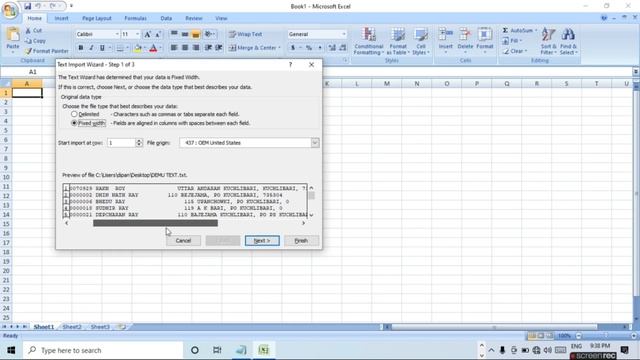 How To Convert a Text file into Excel File । text file to excel । Dipankar CTC смотреть онлайн