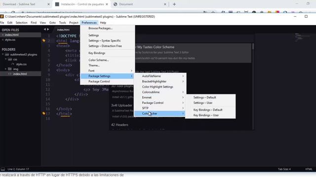 Sublime Text 3 y Plugins смотреть онлайн