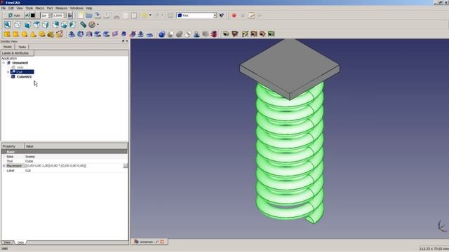 FreeCAD Lesson 06 - Compression Spring смотреть онлайн
