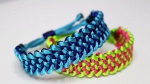 Пошаговое руководство по браслету, Как сплести браслет из атласных шнуров.