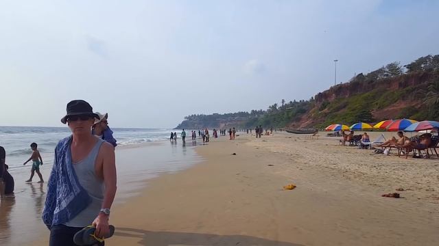 Varkala beach | papanasam | Kerala tourism смотреть онлайн