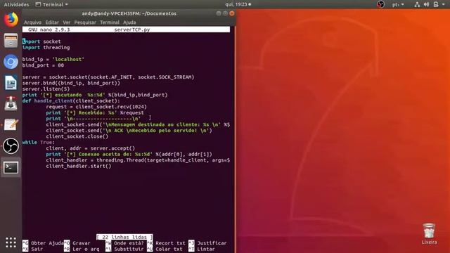 Multicliente Servidor Socket смотреть онлайн