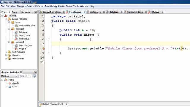 156. Public Access Modifier with Package in Java Programming (Hindi) смотреть онлайн