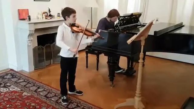 Corelli, Sonata E-moll, Part I, Samuel Pitkevich (9 Y.o.)