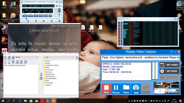 Pauk Era Ojdanić harmonika mid vanBasco's Karaoke Player смотреть онлайн