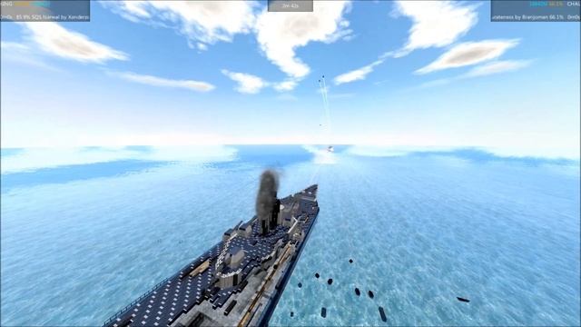 From The Depths Tournament Battleship Brawl S3E47 HMS Obdurateness vs SQS Narwhal смотреть онлайн