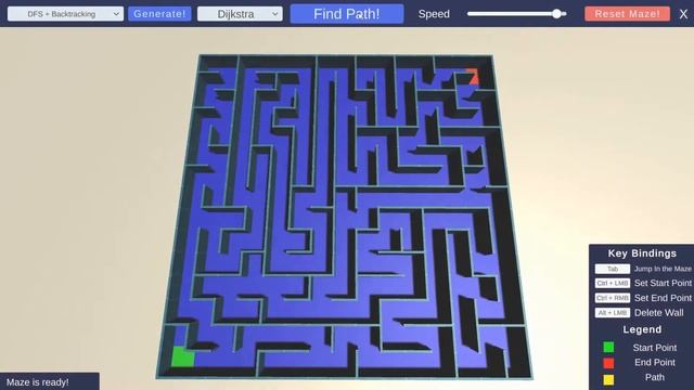 Maze PathFinder In Unity смотреть онлайн