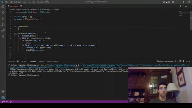 How to build a recursive web crawler + web scraping + requests html + asyncio in Python смотреть онлайн