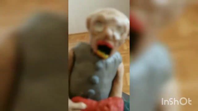 Как слепить бабку гренни из пластилина