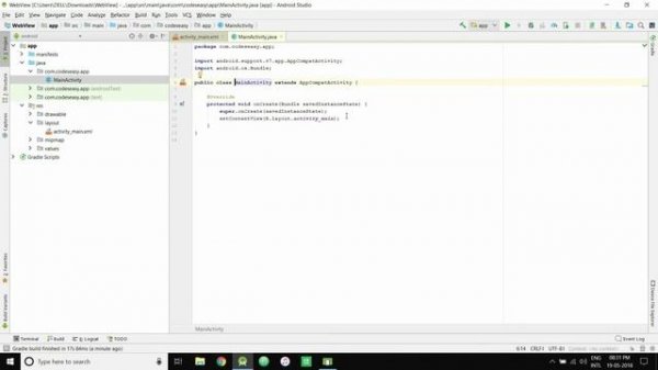 WebView in Android Studio