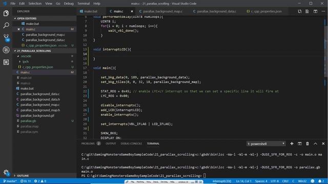 "Parallax Effects" - Part 21 GameBoy programming - write your own Game Boy games смотреть онлайн