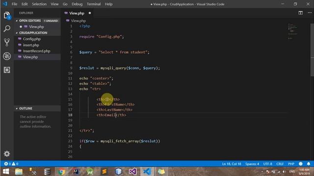 Fetch Record From Database Using Php смотреть онлайн