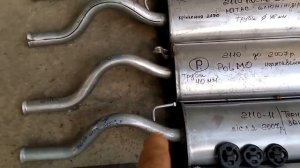 Видеообзор глушителей приоры 2170 и 2110.