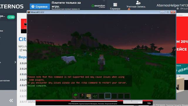 КАК СДЕЛАТЬ НПС НА СВОЁМ СЕРВЕРЕ МАЙНКРАФТ|НПС НА АТЕРНОСЕ смотреть онлайн