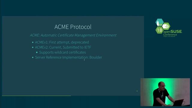 openSUSE Conference 2018 - Roadrunner: Securing services with LetsEncrypt смотреть онлайн
