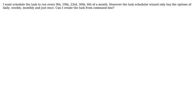 How to schedule task with custom date in Windows server 2003? смотреть онлайн