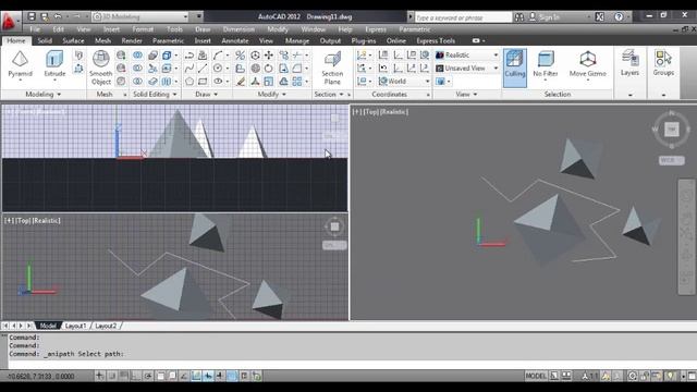 Creating an Animated Walk Through - AutoCAD смотреть онлайн