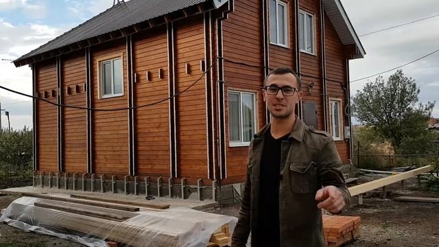 Финский двухэтажный дом.Обзор построенного дома из двойного бруса смотреть онлайн