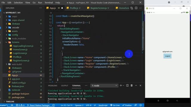 ReactNative101 Part52 ForceLogin AppLoadingScreen ActivityIndicator смотреть онлайн