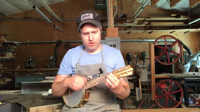 #306 Completed Work Demo- Walnut and Pistachio Concert Banjo Ukulele смотреть онлайн
