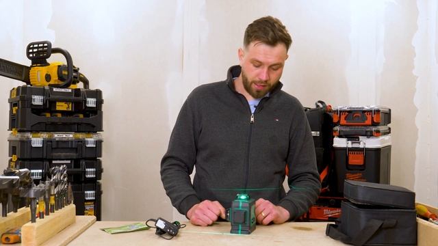 Nivela Laser Verde 3x360 cu acumulator! Pret bun pe Bitmi.ro! смотреть онлайн