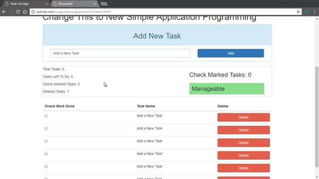 Vue JS Tutorial Advanced Todo Task List Application Intro смотреть онлайн