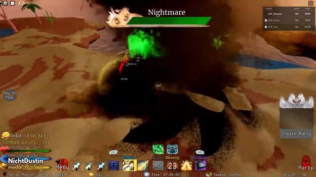Oneshotting Kurumi/Nightmare Boss using Counter Blade. [Roblox Legends Re:written] смотреть онлайн