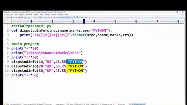 python function#7||Default parameter||function use in python||syntax||practice program||parameter. смотреть онлайн