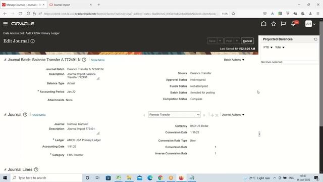 45th GL ADFdi Journal FBDI Journal Foreign Currency Journal Reversal Data Access Set смотреть онлайн