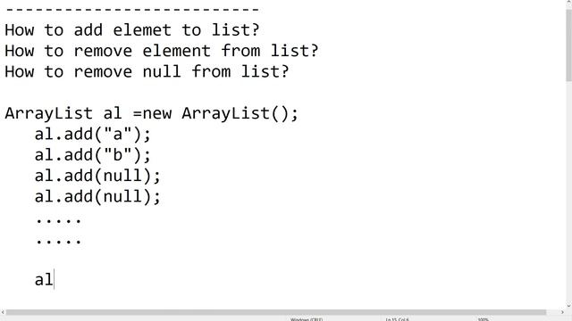 How to remove 10 nulls from List/Array List/Collection /Collection interview Question? смотреть онлайн