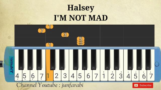 Halsey - I'M NOT MAD - tutorial melodika смотреть онлайн