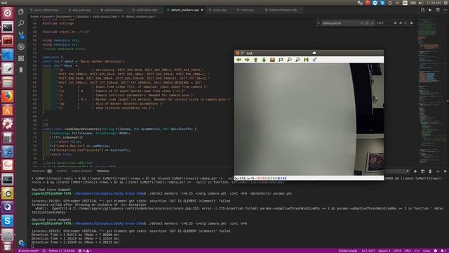 OpenCV Assertion failed calibration.cpp смотреть онлайн