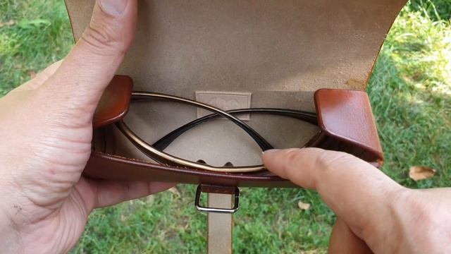 Футляр для очков из кожи толщиной 3.5мм. Ручная работа. смотреть онлайн