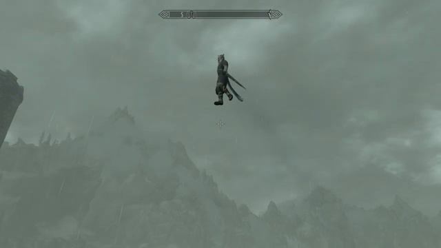 Skyrim - Khajiit Walking Through The Air смотреть онлайн