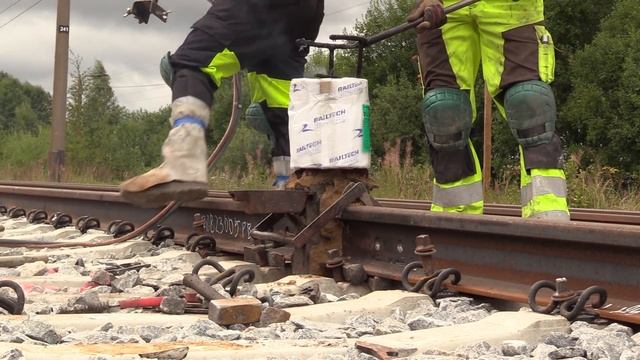 Капитальный ремонт ж.д. часть 8/8 - Термитная сварка рельсов / Track Repair 8/8 - Thermite Welding